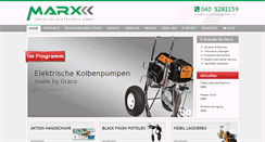 Desktop Screenshot of marx-spritzgeraete.de